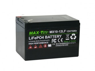 高效鋰電池系列 | 磷酸鋰鐵電池 | Efficient Lithium Battery  Maxtela 12V 10Ah LiFePO4 Battery MX10-12LF